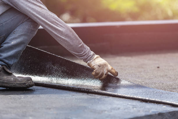 Professional Emergency Waterproofing technician working in Peapack, NJ